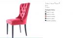 Augustin Velvet Bordo roza krēsls