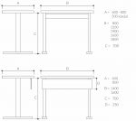 Domino table stiprinājums base