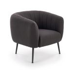 Lusso black auduma krēsls